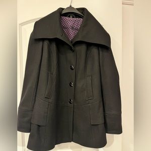 Steve Madden Wool- Blend Hip Length Jacket